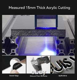 10W Laser Engraver Engraving Cutting Machine DIY for 304 Mirror Stainless Steel