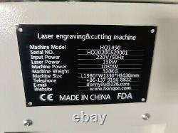 150W HQ1490 CO2 Vision Laser Cutting Machine/CCD Camera Contour Mark Cut Acrylic