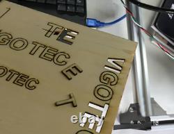 1600mW Laser CNC 20 17cm 2-Axis Engraving Machine DIY Kit Leather Wood Cutting