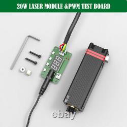 20W laser module head KIT for laser engraving cutting machine withPWM test board