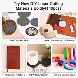 300 PCS Laser Engraving Material, 40 Kinds of Engraving Material Accessories