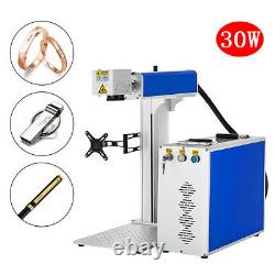 30W Fiber Laser Marking Machine Engraver Cutting Metal Stainless Steel & Plastic