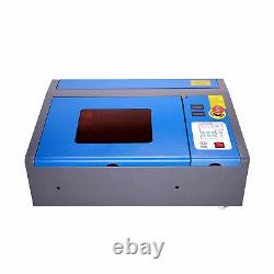 40W CO2 Laser Engraver Engraving Red Pointer Wheel LCD Cutting Carving Machine