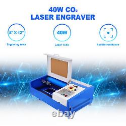 40W CO2 Laser Graviermaschine Engraver Engraving Graveur Lasergravur 3020cm USB