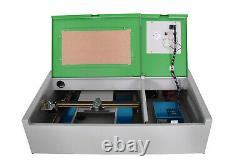 40W CO2 USB Laser Engraving Cutting Machine Engraver Cutter PM working no1