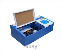 40W Small Laser Engraver Engraving Cutting Machine 200X100MM WithGold Plate 220 rf