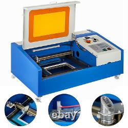 40W USB Laser Engraver Engraving Cutting Machine LCD Display 300x200mm with Wheels