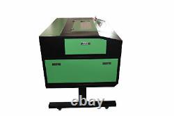 50W CO2 Laser Engraver Cutter Engraving Machine Cutting Tools 50x30CM + 4 Wheels