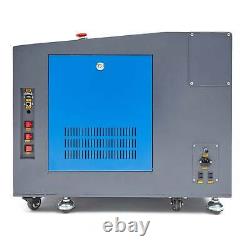 60W CO2 Laser Engraver Engraving Cutting Machine 600400mm with Rotary Axis