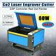 60w Co2 Usb Laser Engraver Cutter 700x500mm Engraving Cutting Printer 4 Wheels