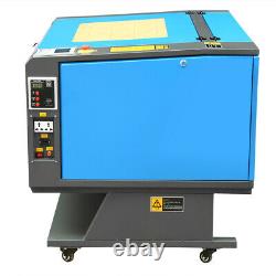 60W CO2 USB Laser Engraving Cutting Machine Engraver Cutter 700x500mm + 4 Wheels