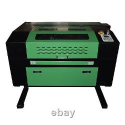 60W CO2 USB Laser Engraving Engraver 400x600mm Cutting Cutter Printer with4 Wheels
