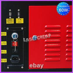 60W Laser Tube CO2 USB LASER ENGRAVING CUTTING MACHINE with Red dot position