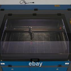 700500mm 80W CO2 Laser Engraver Cutting Machine with Rotary Axis, Power Supply