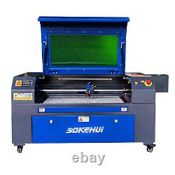 80W 700x500mm CO2 Laser Engraver with DSP Control Panel + Rotary Axis