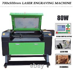 80W CO2 Laser Engraving Machine Engraver Cutter 700x500 mm Motorised Workbed