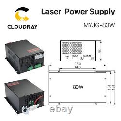 80W CO2 Laser Power Supply PSU for CO2 Laser Tube Engraving Cutting Machine