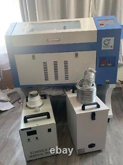 80W CO2 Laser engraving machine + extras