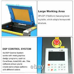 80W CO2 USB Laser Engraving Cutting Machine DSP Engraver Cutter 700x500mm