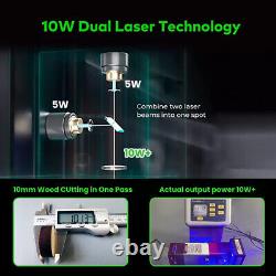 80W Fixed Focus Laser Module With Air Assist for Laser Cutting Engraving Tool