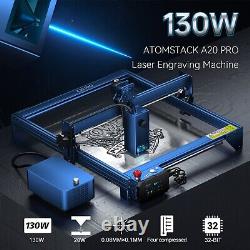 ATOMSTACK A20 Pro 130 W Laser Engraving Cutting Machine with F30 Air Assist Kits