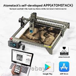 ATOMSTACK Laser Engraver S10 PRO 50W High Accuracy DIY for Wood and Metal, Used