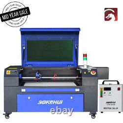 Auto Focus 28x20 Co2 Laser Engraving Laser Cutting Machine+CW3000 Water Chiller