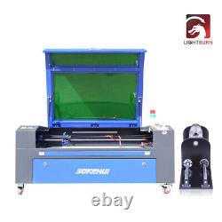 Autofocus 100W CO2 Laser Cutting Laser Cutter Engraver Machine + Rotary Axis