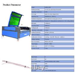 Autofocus 100W CO2 Laser Cutting Laser Cutter Engraver Machine + Rotary Axis