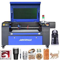 Autofocus 80W Co2 Laser Engraving Cutting Machine Cutter 70x50CM Ruida & Rotary