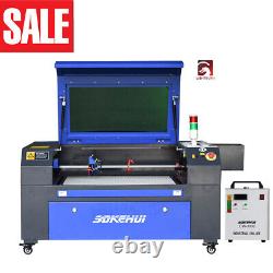 Autofocus Laser Cutting 80W Co2 Laser Engraver 20x28+CW3000 Water Chiller