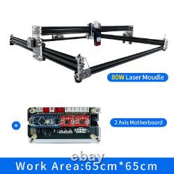 CNC 6565 3Axis Laser Engraver Frame DIY Cutting Laser Engraving Machine 6565cm