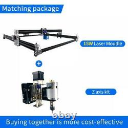 CNC 6565 Laser Engraving Cutting Engraver Machine Z Axis Kit with 15W Laser Module