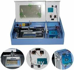 CO2 Laser Engraver Cutter 40W Engraving Cutting Machine 300x200MM LCD Display UK