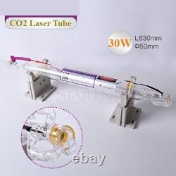 CO2 Laser Tube 30W 630mm Dia 50mm Lamp for CO2 Laser Engraving Cutting Marking