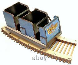 Detailed model of The Voyage Roller Coaster Train & Track Laser Engraved & Cut