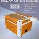 High-power 100w Laser Engraving Machine Precision Cutter + Rotary Axis+ Cw3000