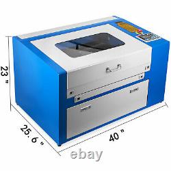 High Precise 50W CO2 Laser Engraving Cutting Machine Engraver Cutter 30000mm/min