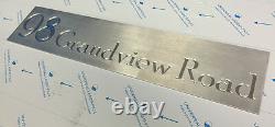 House Sign Laser Cut Stainless Steel Mailbox Architectural Custom Made