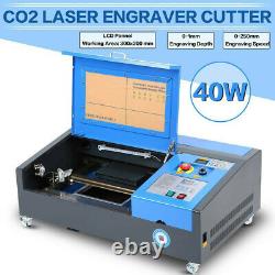 K40 40W CO2 Laser Engraver Machine 220V USB Port Engraving Cutting