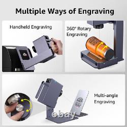 LaserPecker 3 Handheld DIY Laser Engraver Engraving Cutting Machine with Roller