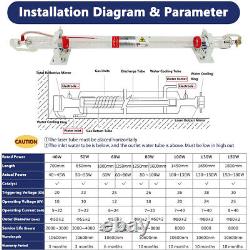 MCWlaser 60W CO2 Laser Tube 100cm For CO2 Laser Engraver Free VAT&Duty