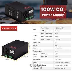 MYJG-100W 220V 100W CO2 Laser Power Supply for Engraving Cutting Machine