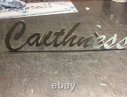 Mailbox House Sign Laser Cut 3D Floating Stainless Steel Plaque 1000mm wide