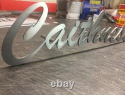 Mailbox House Sign Laser Cut 3D Floating Stainless Steel Plaque 600mm wide