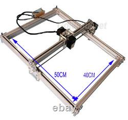 NO VAT Mini Laser Engraving Machine 40X50CM DIY Carving Cutting 500mW 2.5W 5.5W
