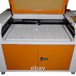 New 100W CO2 Laser Engraver 900x600mm Engraving Cutting Machine Cutter with Wheels