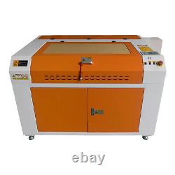 New 100W CO2 Laser Engraver 90x60CM Engraving Cutting Machine Cutter with Wheels