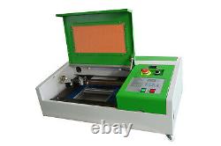 New Type upgrade USB 40W CO2 Laser Engraving and Cutting machine + 4 wheels
