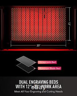 OMTech 50W 12x20 CO2 Laser Engraving Cutting Machine CO2 Engraver Cutter